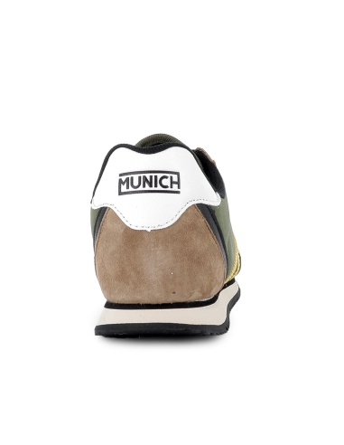 Deportiva cordones serraje y nylon hombre verde