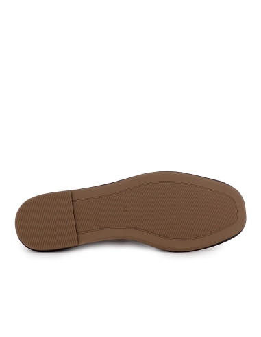 Zapato cordones piel serraje flexible plano mujer marron