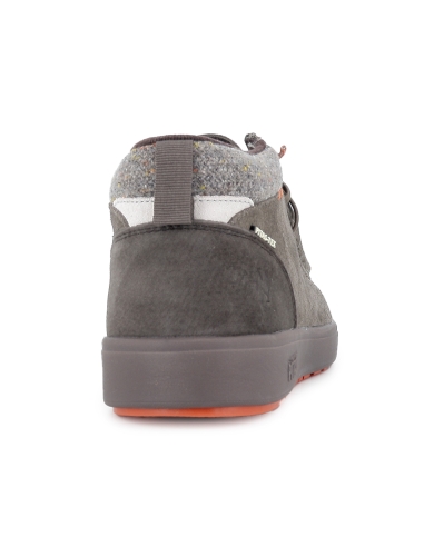 Bota de serraje hidrofugo con cordones y suela EVA hombre marron