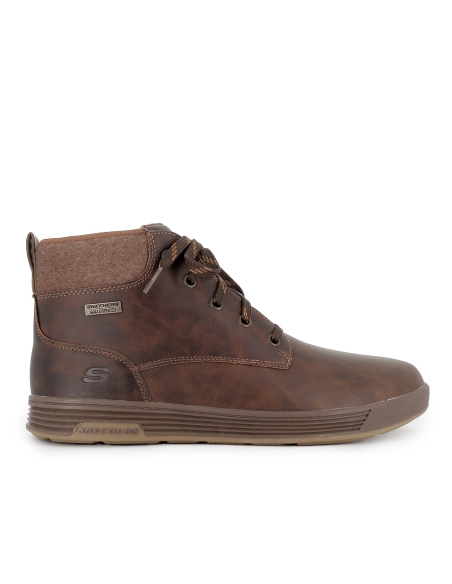 Bota casual cordones waterproof hombre marron