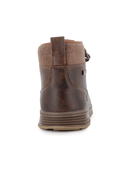 Bota casual cordones waterproof hombre marron