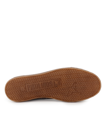 Botin piel cremallera y cordones con plantilla plano mujer rojo