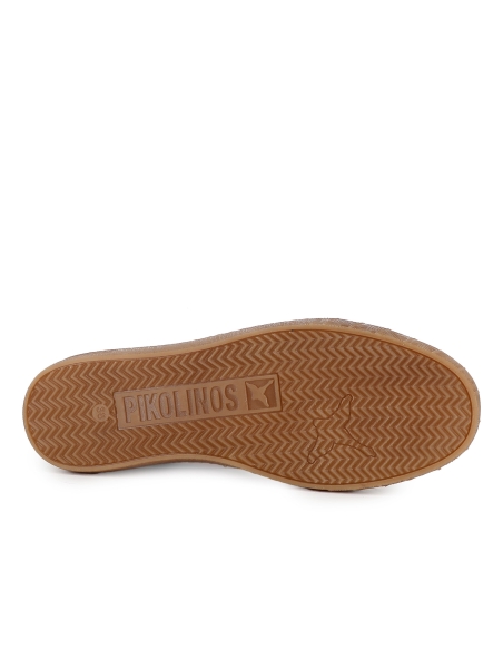 Botin piel cremallera y cordon con plantilla plano mujer marron