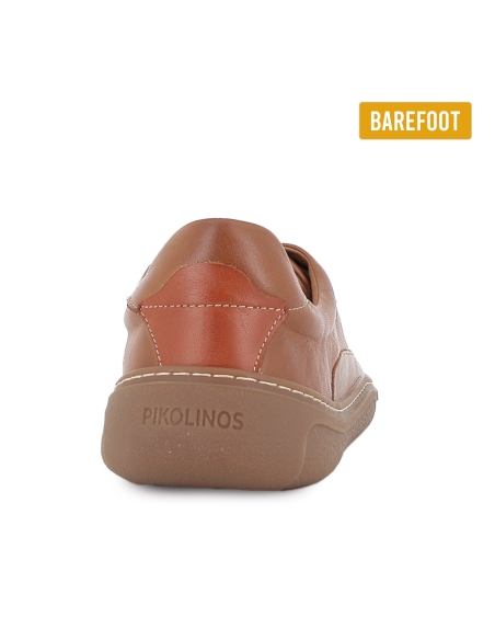 Deportiva piel barefoot cordon plantilla extraible hombre marron