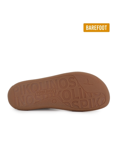 Deportiva piel barefoot cordon plantilla extraible hombre marron