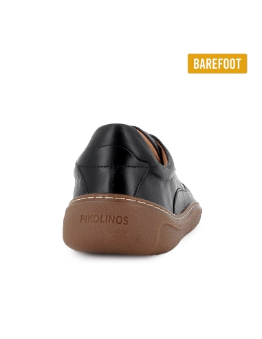 Deportiva piel barefoot cordon plantilla extraible hombre negro