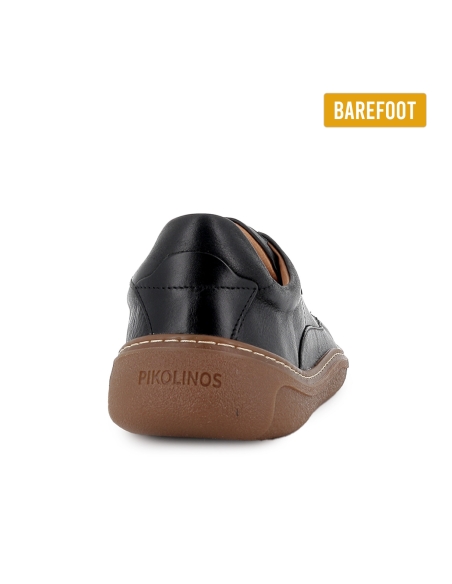 Deportiva piel barefoot cordon plantilla extraible hombre negro
