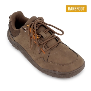 Deportivas barefoot elasticos plantilla hombre marron 2