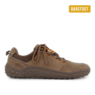 Deportivas barefoot elasticos plantilla hombre marron