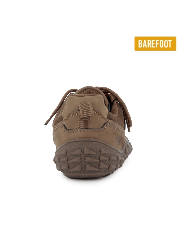 Deportivas barefoot elasticos plantilla hombre marron