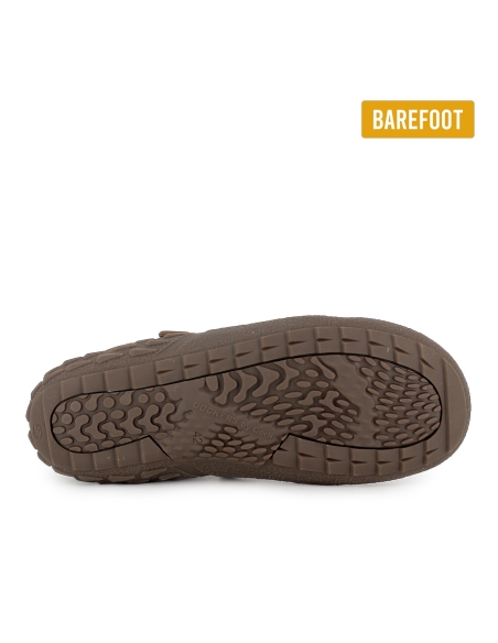 Deportivas barefoot elasticos plantilla hombre marron