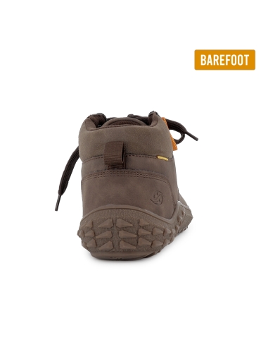 Botin barefoot cordones plantilla hombre marron