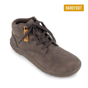 Botin barefoot cordones plantilla hombre marron 2