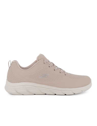 Deportivas cordones y Memory Foam mujer beige