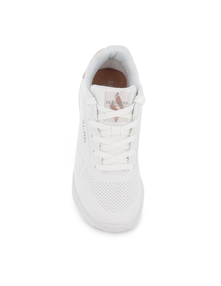 Deportivas comodas con cordones Memory Foam mujer blancas