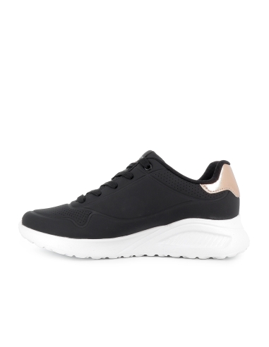 Deportivas comodas con cordones Memory Foam mujer negra