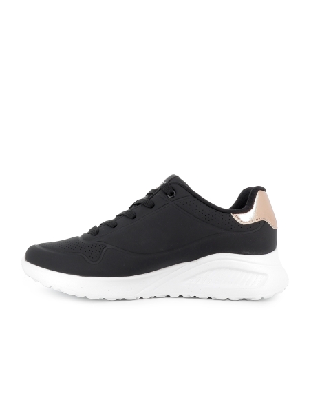 Deportivas comodas con cordones Memory Foam mujer negra