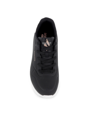 Deportivas comodas con cordones Memory Foam mujer negra