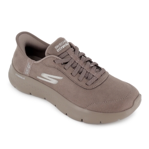 Sneakers deportivo Slip-Ins cordon elastico mujer marron 2