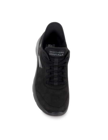 Deportivo piel vegana cordon elastico Slip-Ins mujer negro