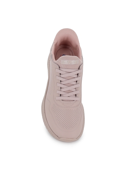 Deportivas Slip-ins con cordones elasticos Memory Foam mujer rosa