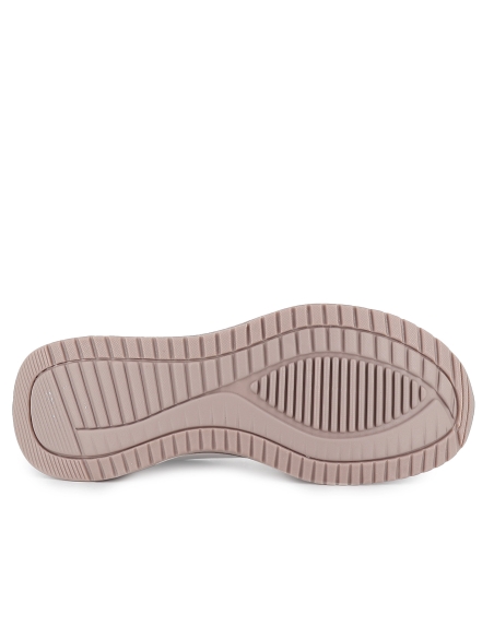 Deportivas Slip-ins con cordones elasticos Memory Foam mujer rosa