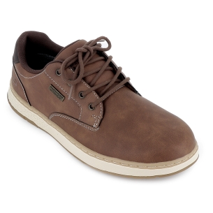 Zapatos sport casuales con cordones hombre marron 2