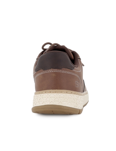 Zapatos sport casuales con cordones hombre marron