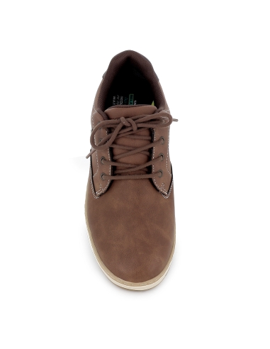Zapatos sport casuales con cordones hombre marron