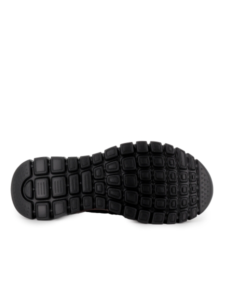 Deportivas comodas cordones elasticos entrelazados mujer negro