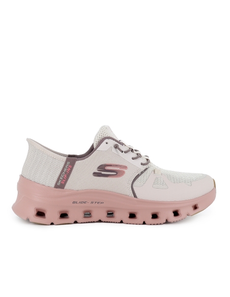 Zapato sport vegano slip-ins con cordones mujer taupe