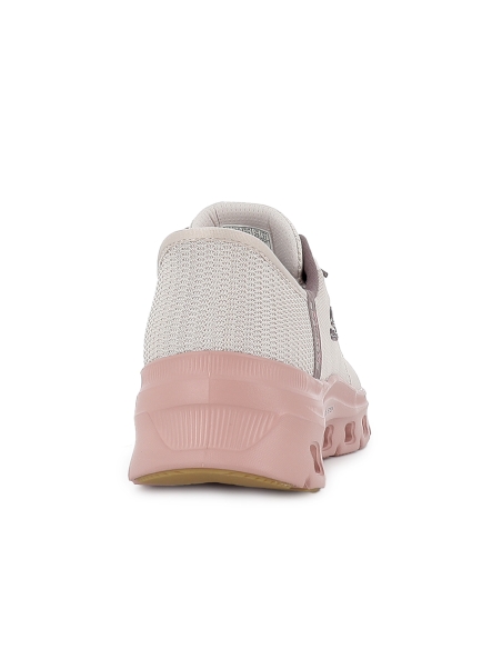 Zapato sport vegano slip-ins con cordones mujer taupe