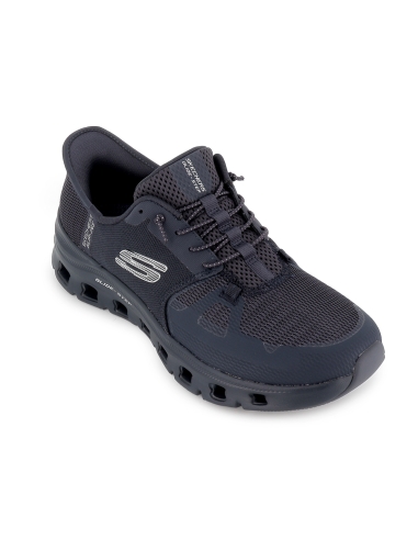 Zapato sport vegano slip-ins con cordones mujer azul