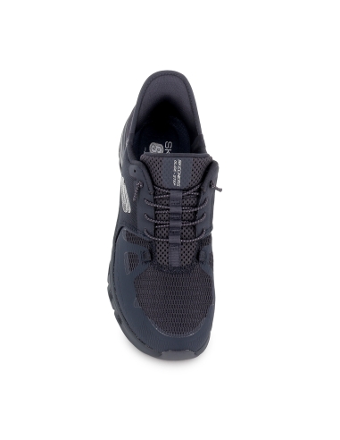 Zapato sport vegano slip-ins con cordones mujer azul