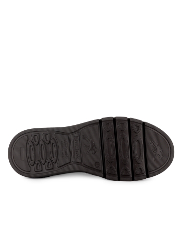 Deportivas piel cordones y cremallera ligera cuña mujer cuero