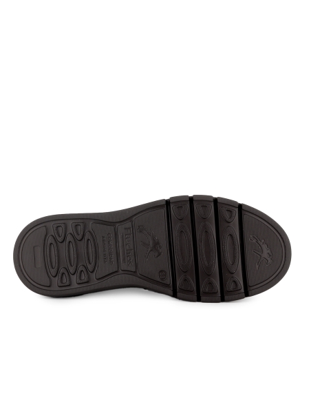 Deportivas piel cordones y cremallera ligera cuña mujer cuero