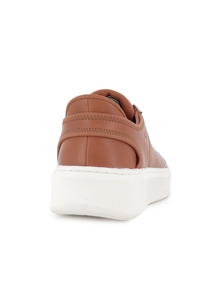 Deportivas cordones elásticos Memory Foam hombre marron