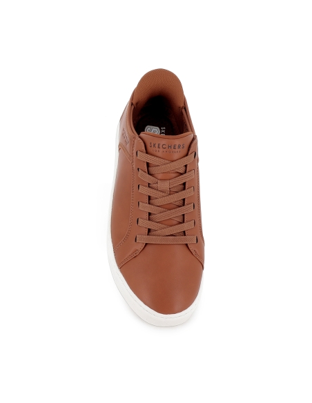 Deportivas cordones elásticos Memory Foam hombre marron