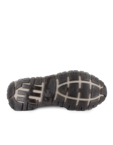 Mocasin piel con animal print antifaz bordon plano mujer negro