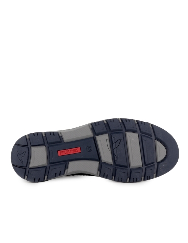 Zapato blucher piel con cordones y detalle suela hombre negro