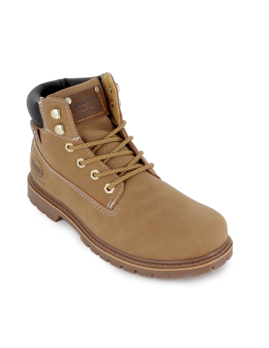Bota casual collarin acolchado plantilla hombre amarillo