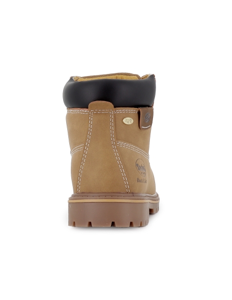 Bota casual collarin acolchado plantilla hombre amarillo