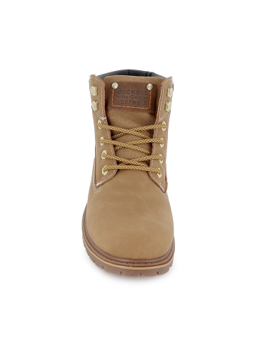 Bota casual collarin acolchado plantilla hombre amarillo