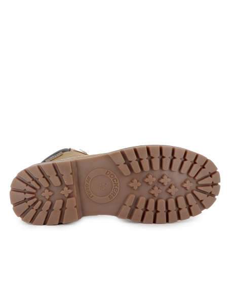 Bota casual collarin acolchado plantilla hombre amarillo