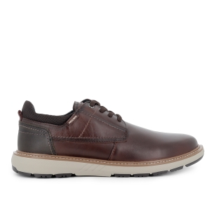 Zapato blucher piel con cordones y detalle suela hombre marron