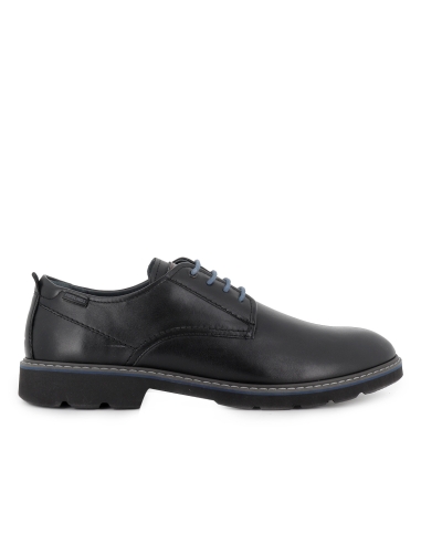 Zapato cordones sport piel con plantilla acolchada hombre negro