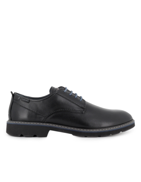 Zapato cordones sport piel con plantilla acolchada hombre negro