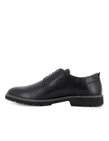Zapato cordones sport piel con plantilla acolchada hombre negro