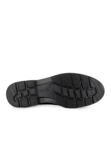 Zapato cordones sport piel con plantilla acolchada hombre negro