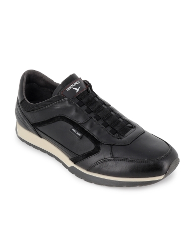 Deportiva de vestir cordones piel negro hombre
